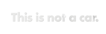 This Is Not A Car. Decal